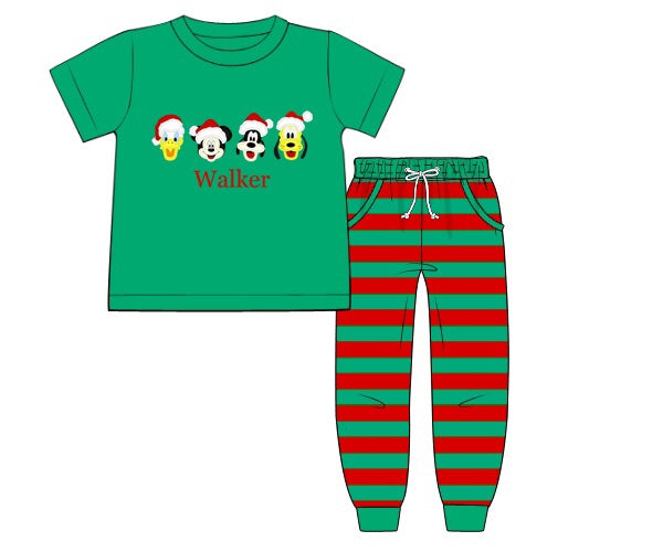 Christmas mouse collection boy pant set