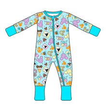 Load image into Gallery viewer, Snacks Bamboo Zippy Pajamas
