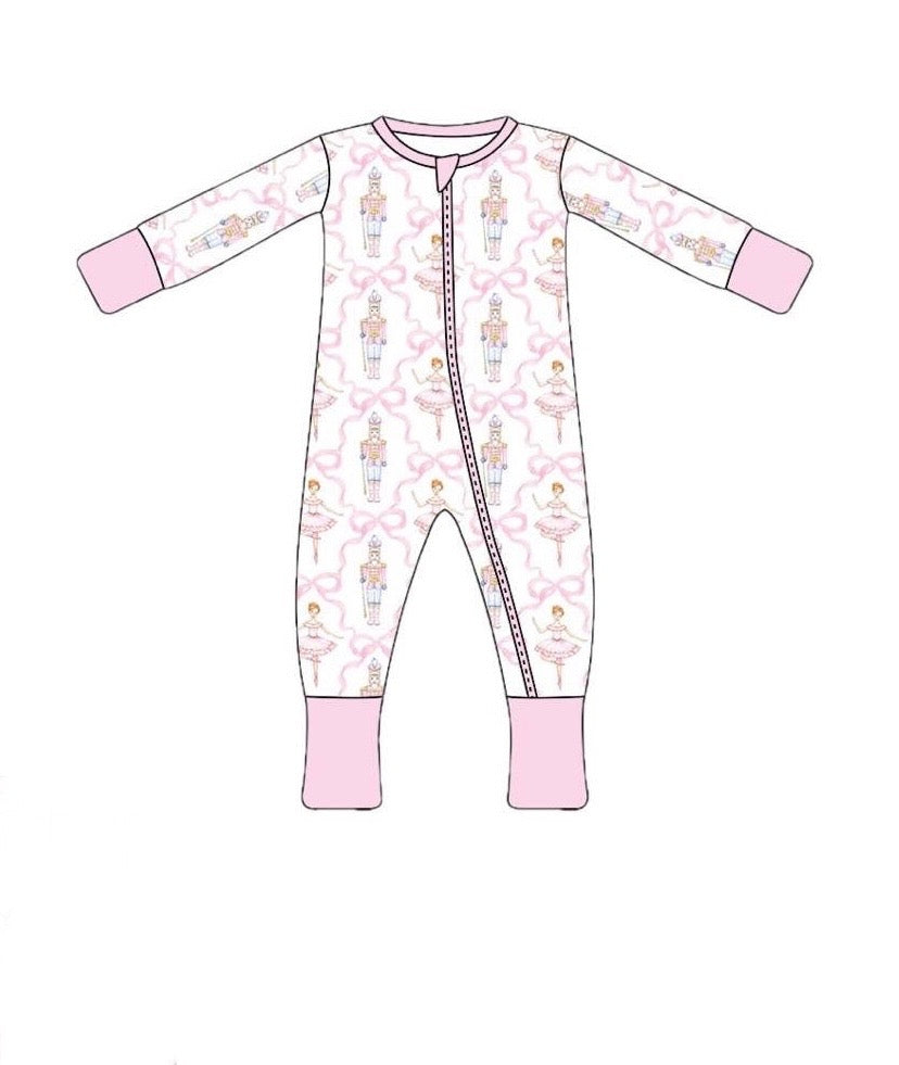 Nutcracker zippie bamboo pajamas