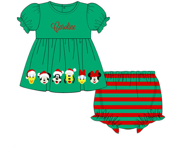 Christmas mouse collection diaper set