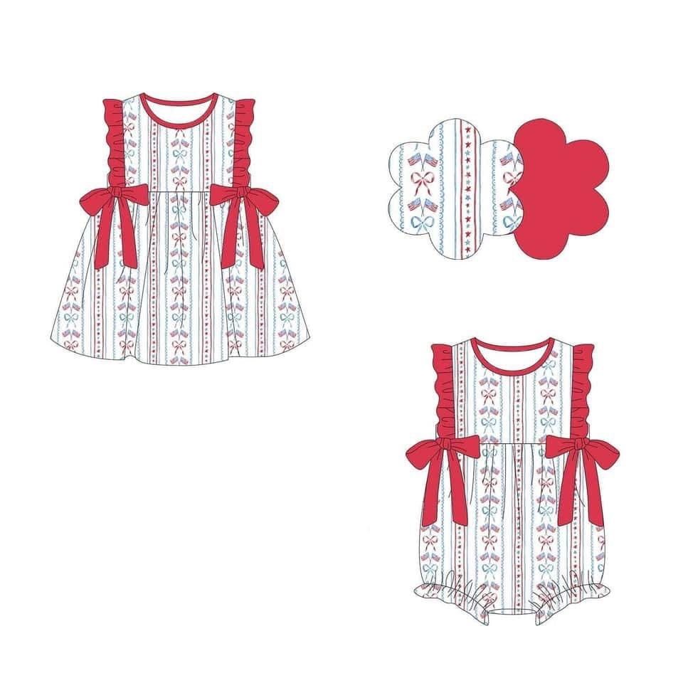 Bow flag dress