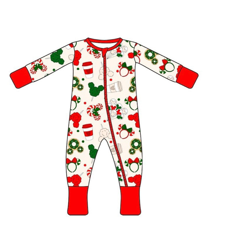 Mouse snacks one piece bamboo pajamas