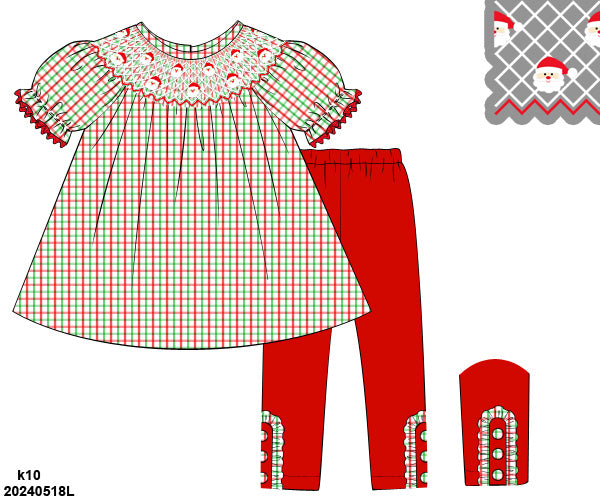 Santa Smocked