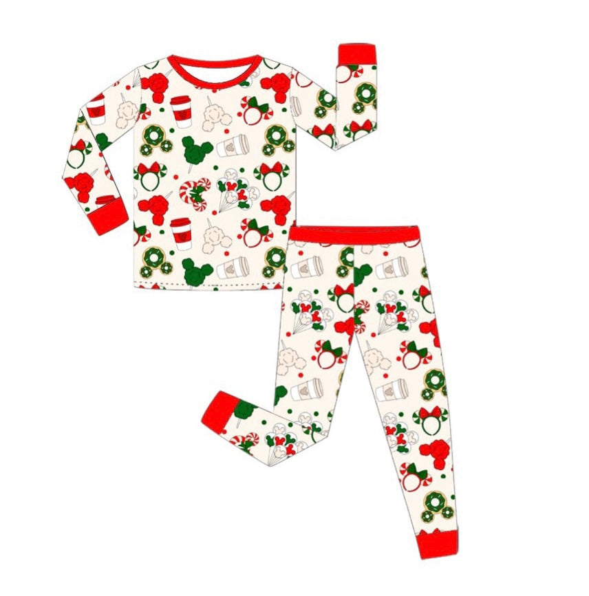 Mouse snacks 2 piece bamboo pajamas