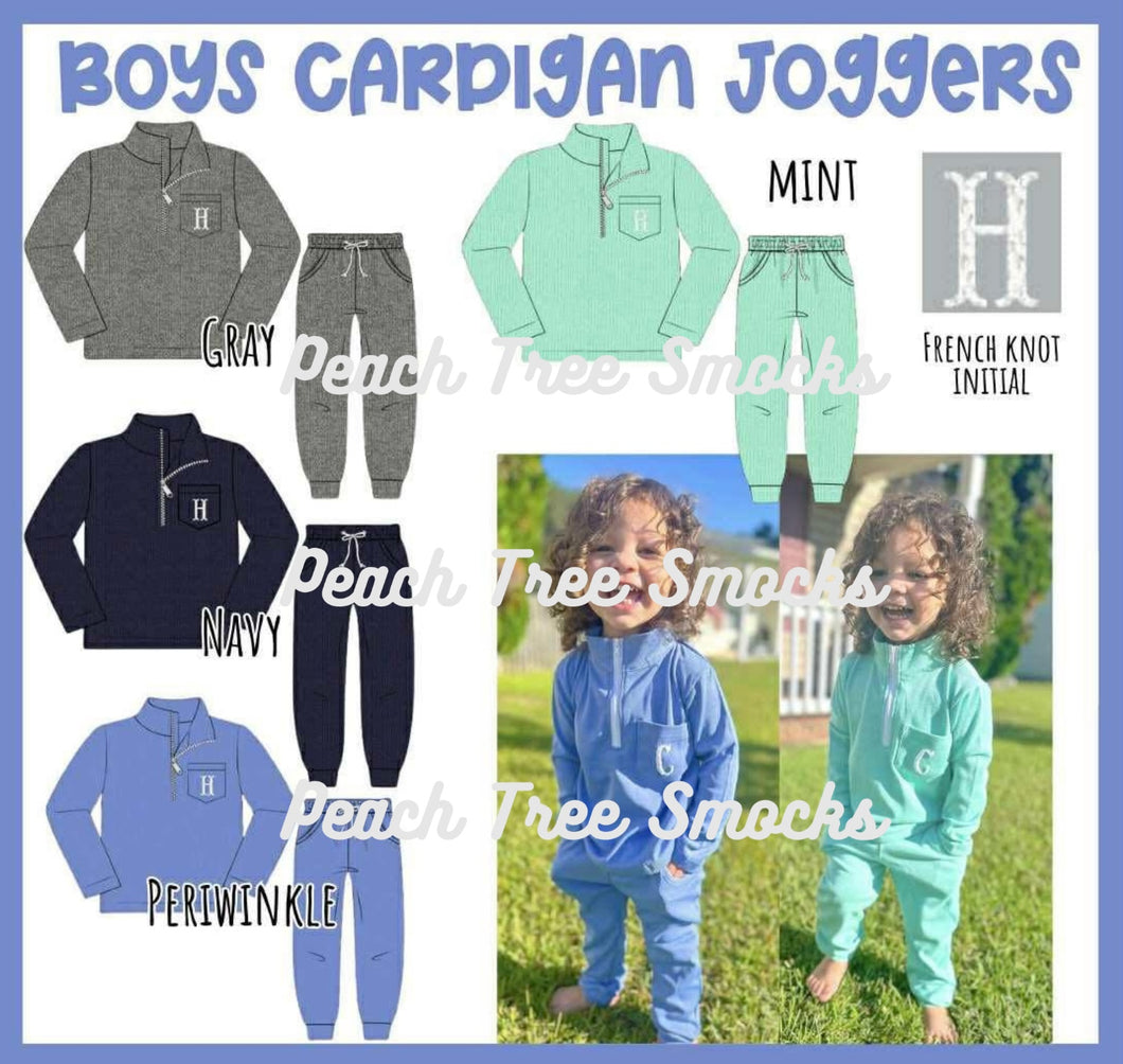 Boy cardigan joggers