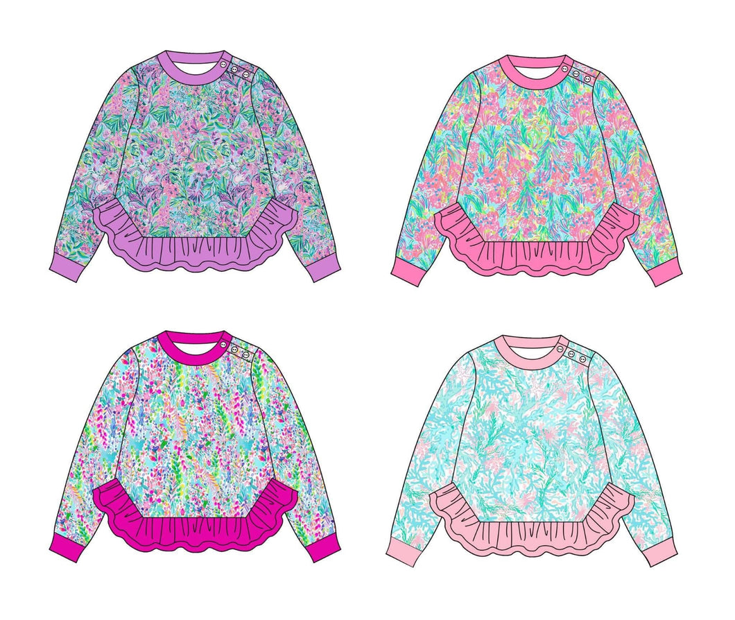Floral pullovers