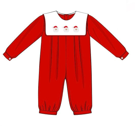 Santa boy romper