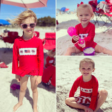 Load image into Gallery viewer, 4th of July swim - Girls
