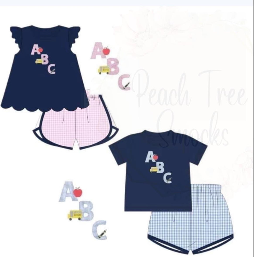 ABC short set girl
