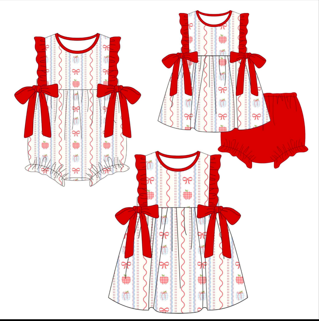 Apple and bow dress