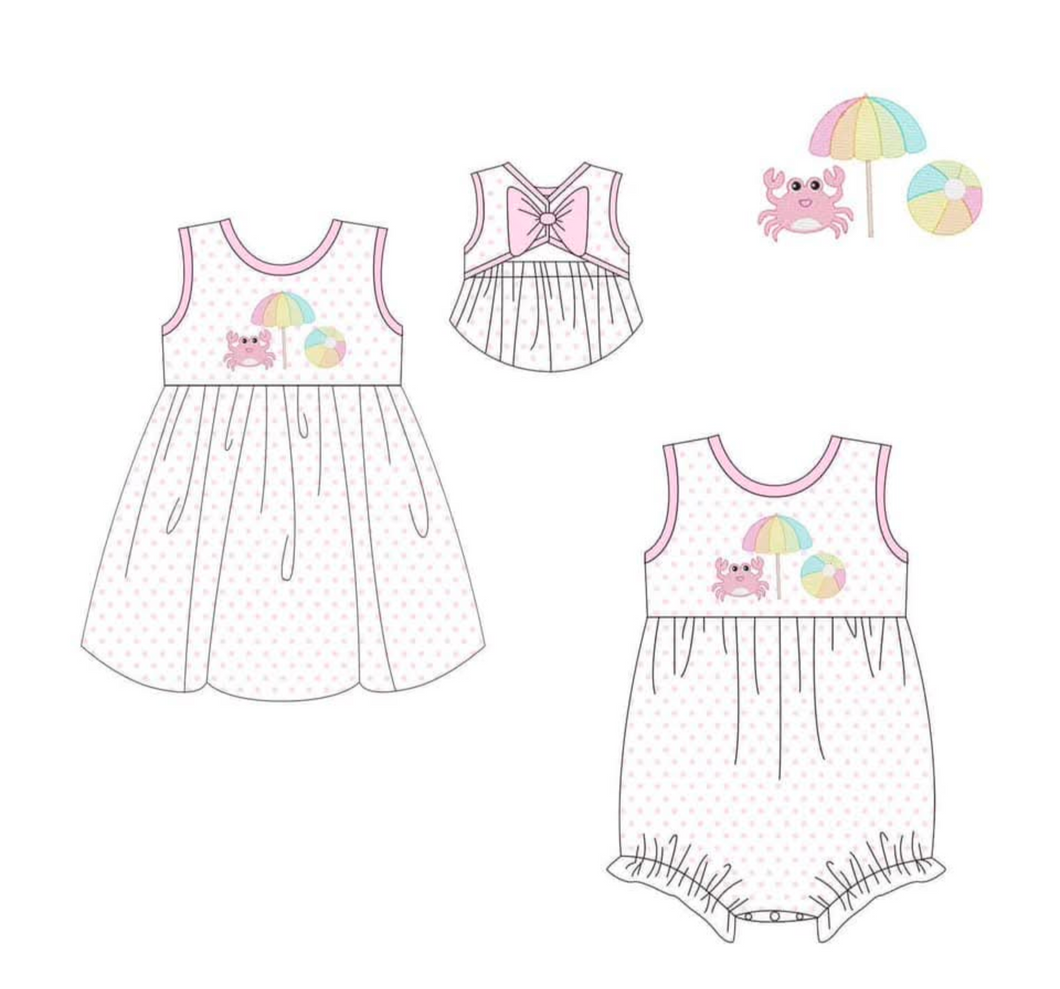 Beach bitty dot dress