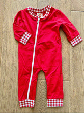 Load image into Gallery viewer, Red one piece boy pajamas
