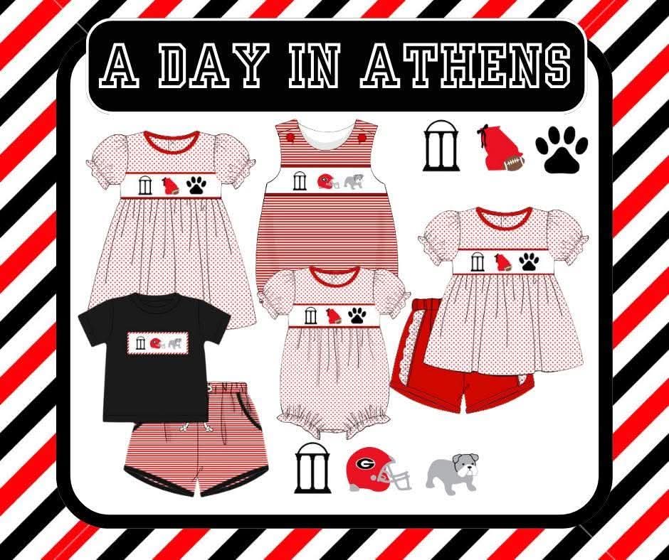 A day in Athens boy short set
