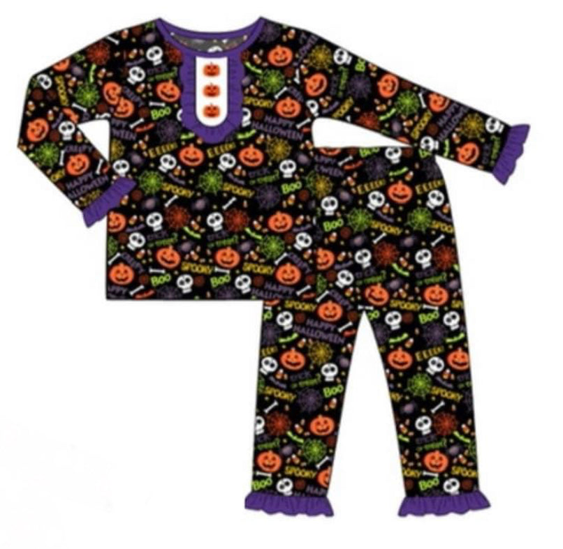 Halloween pjs girl