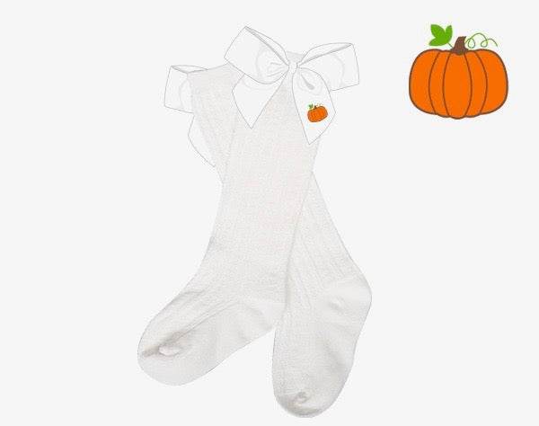 Pumpkin knee socks